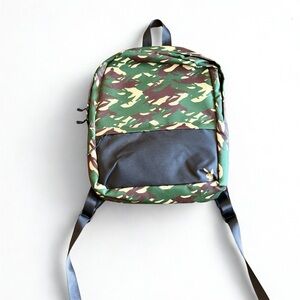 PLAYBOY Green Camouflage Backpack with Black Details